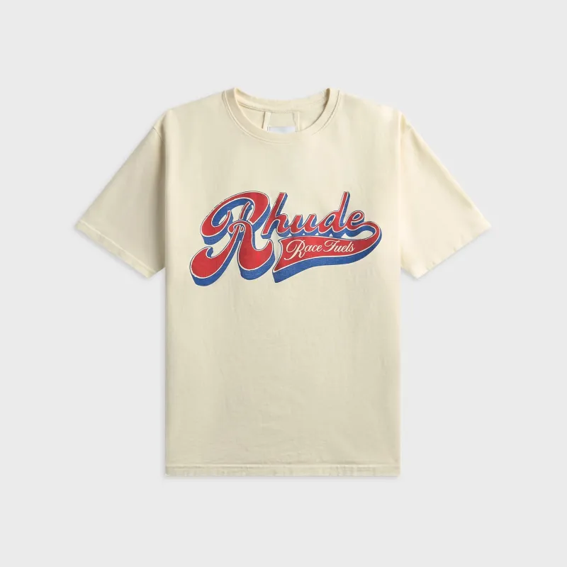 Rhude Pit Stop Tee - Vintage White / Red / Blue made by Rhude