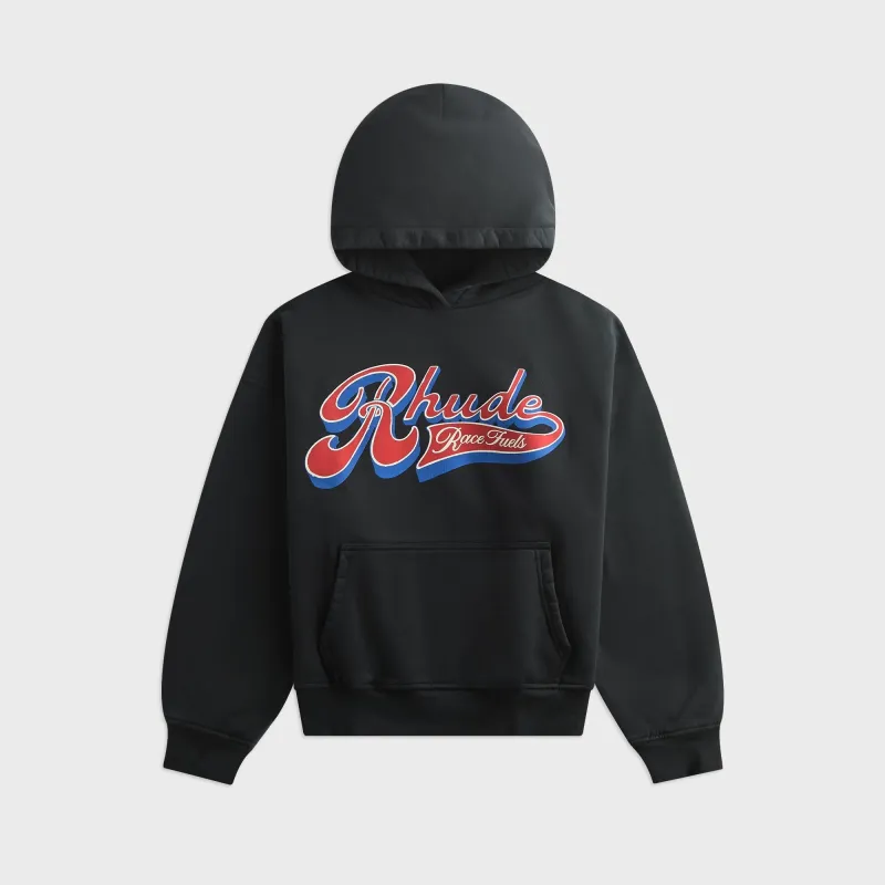 Rhude Pit Stop Hoodie - Vintage Black / Red / Blue made by Rhude