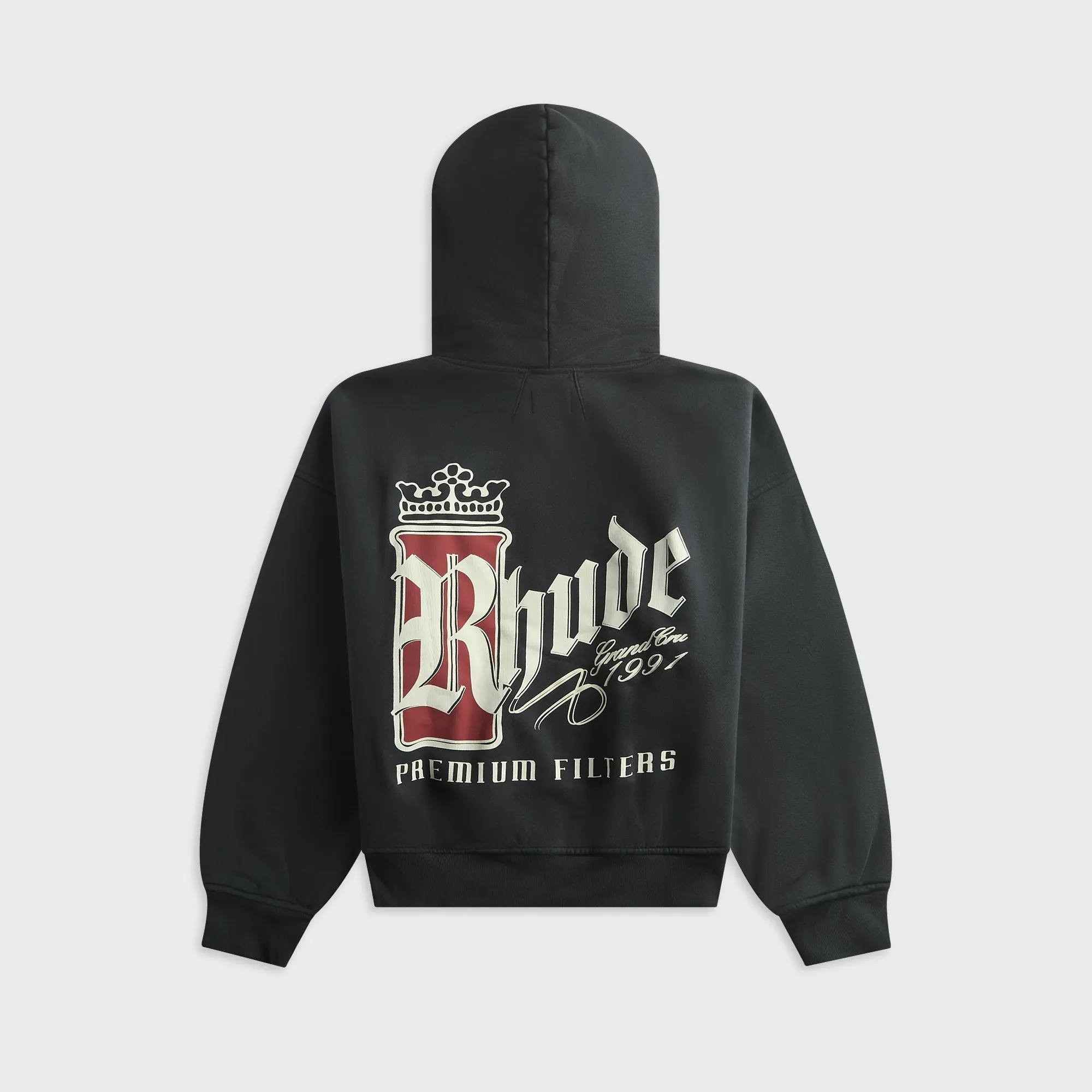Rhude Fumar 91 Hoodie - Vintage Black / White / Red sold by Kith product image thumbnail 2
