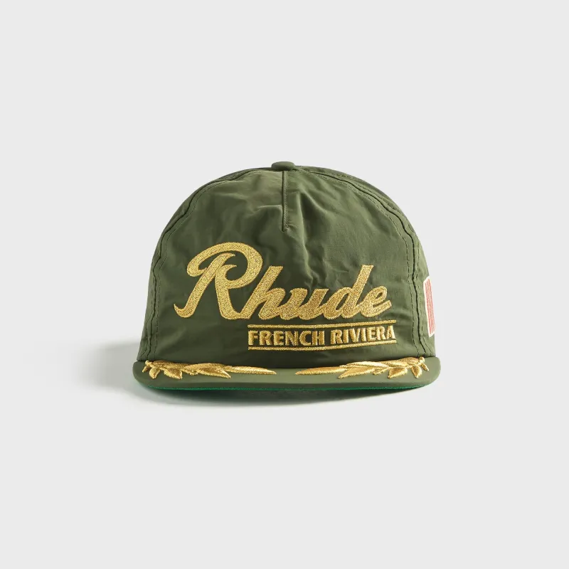 Rhude French Riviera Cap - Green / Gold made by Rhude