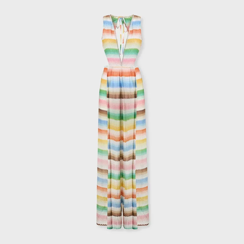 Missoni Long Jumpsuit Slit Dress - Multicolor made by Missoni