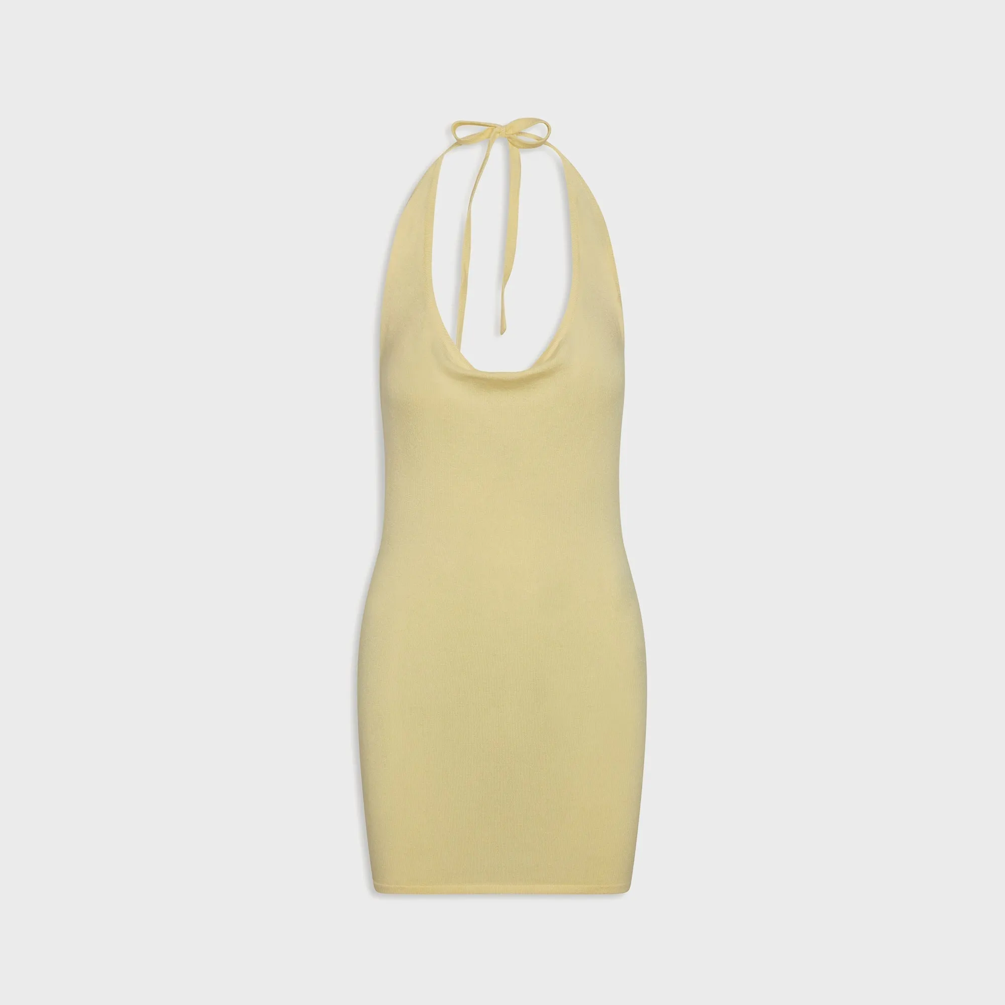 Frankies Bikinis Moon Cloud Knit Mini Dress - Buttercream sold by Kith