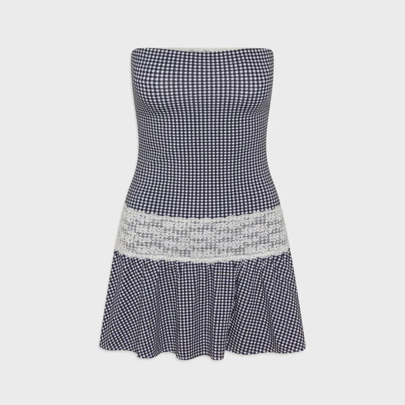 Frankies Bikinis Mirage Gingham Mini Dress - Midnight Wishes made by Frankie's Bikinis