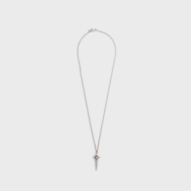 Emanuele Bicocchi Star Wind Dagger Necklace - Silver made by Kith