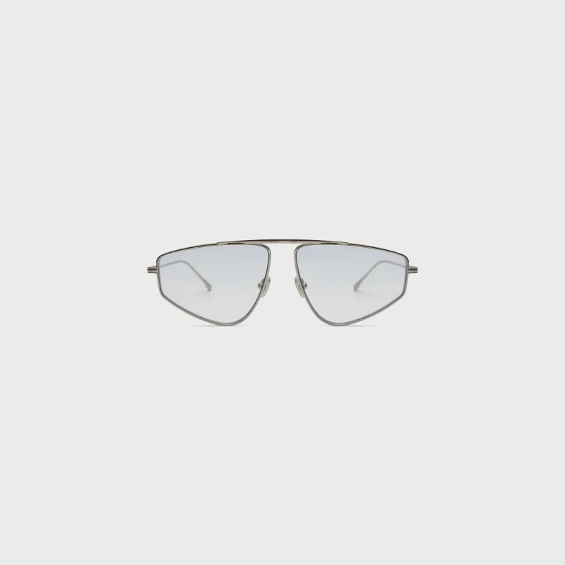 Elisa Johnson Riley Sunglasses - Silver Metal / Purple Lens made by Elisa Johnson