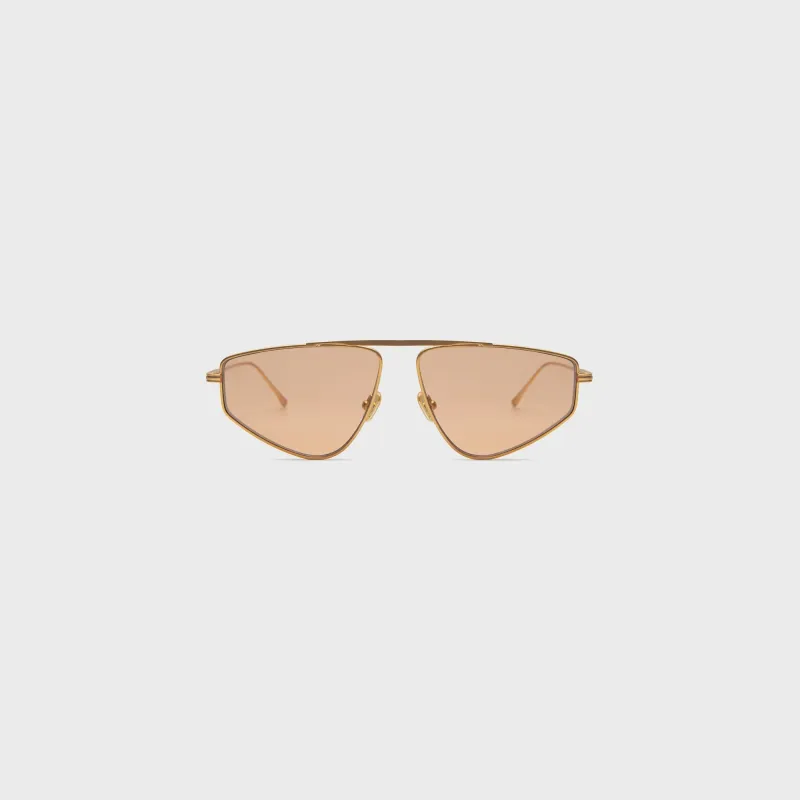 Elisa Johnson Riley Sunglasses - Gold Metal / Amber Lens made by Elisa Johnson