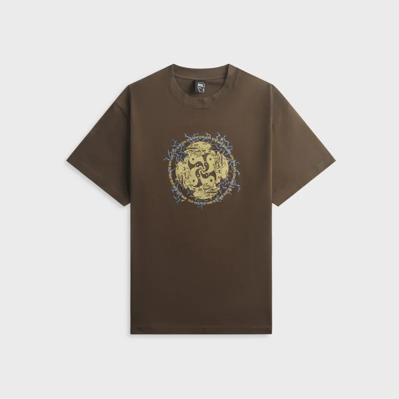 Brain Dead Ying Yang Run Tee - Brown made by Brain Dead