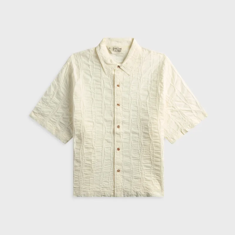 Brain Dead Twisted Piping Shirt - Natural made by Brain Dead