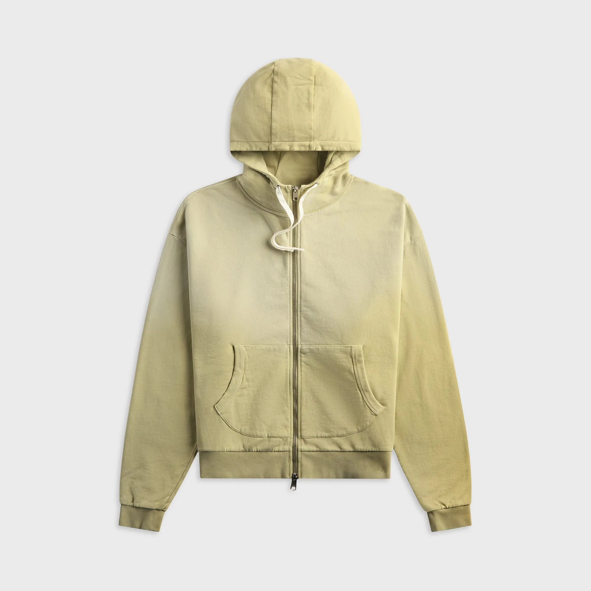 Brain Dead Padded Elbow Zip-Up Hoodie - Sand sold by Kith