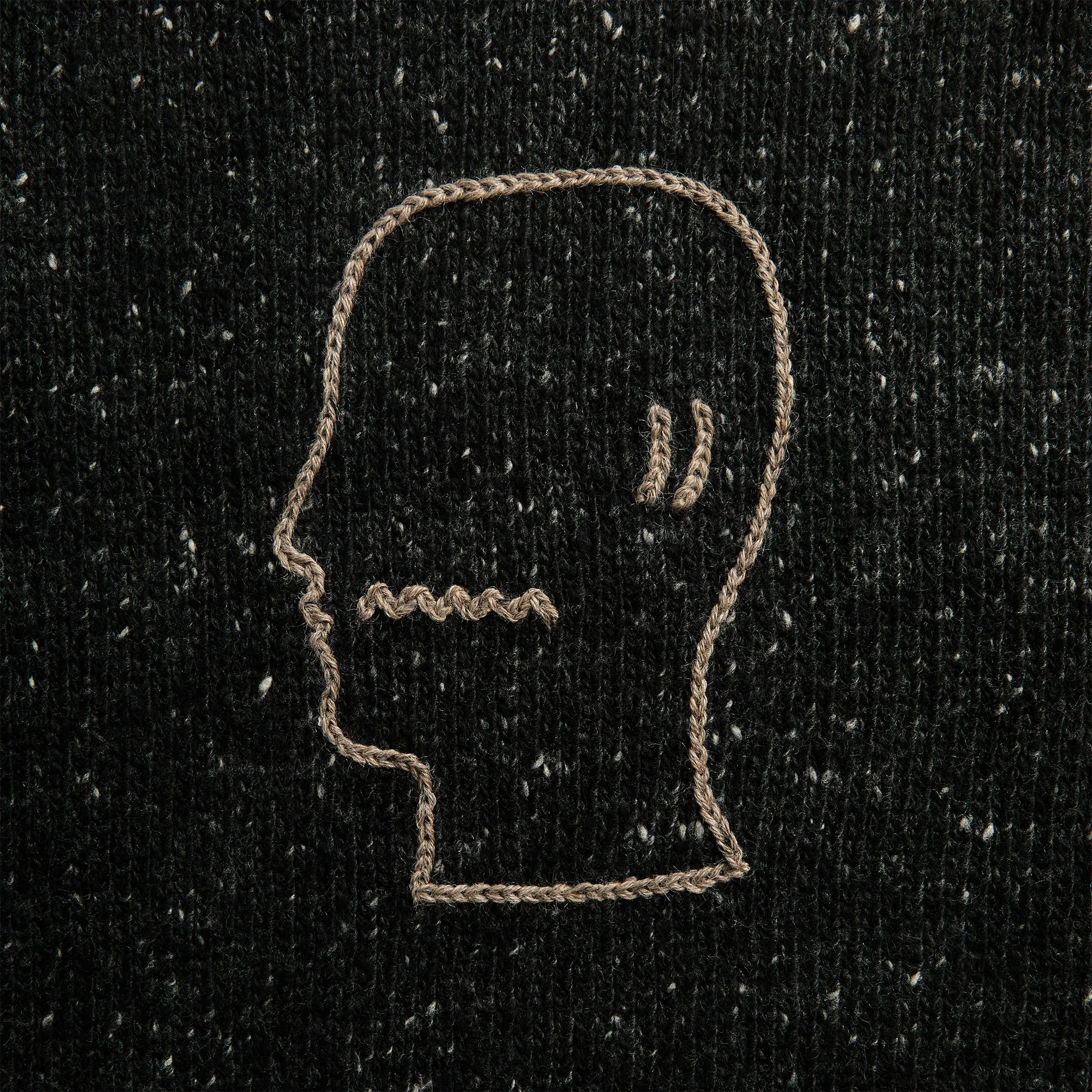 Brain Dead Logohead Alpaca Crewneck Sweater - Charcoal sold by Kith product image thumbnail 3