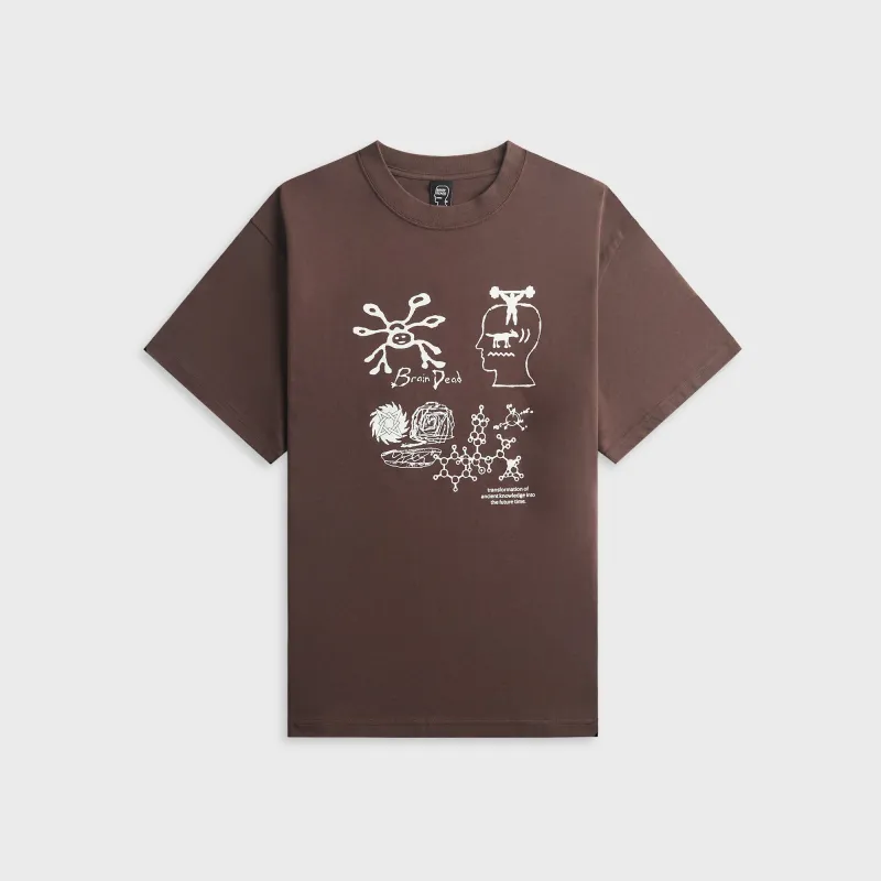 Brain Dead Ancient Knowledge Tee - Berry made by Brain Dead