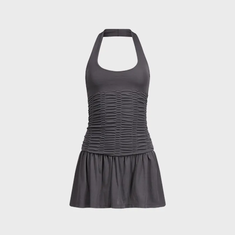 Aya Muse Palo Mini Dress - Grey made by Aya Muse