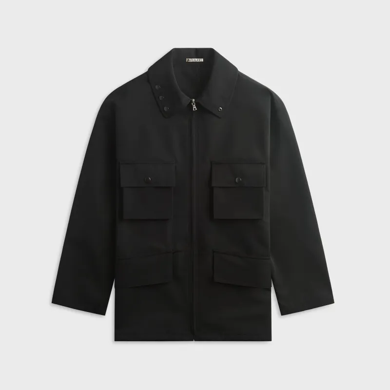 Auralee Wool Max Canvas Blouson - Black made by Auralee