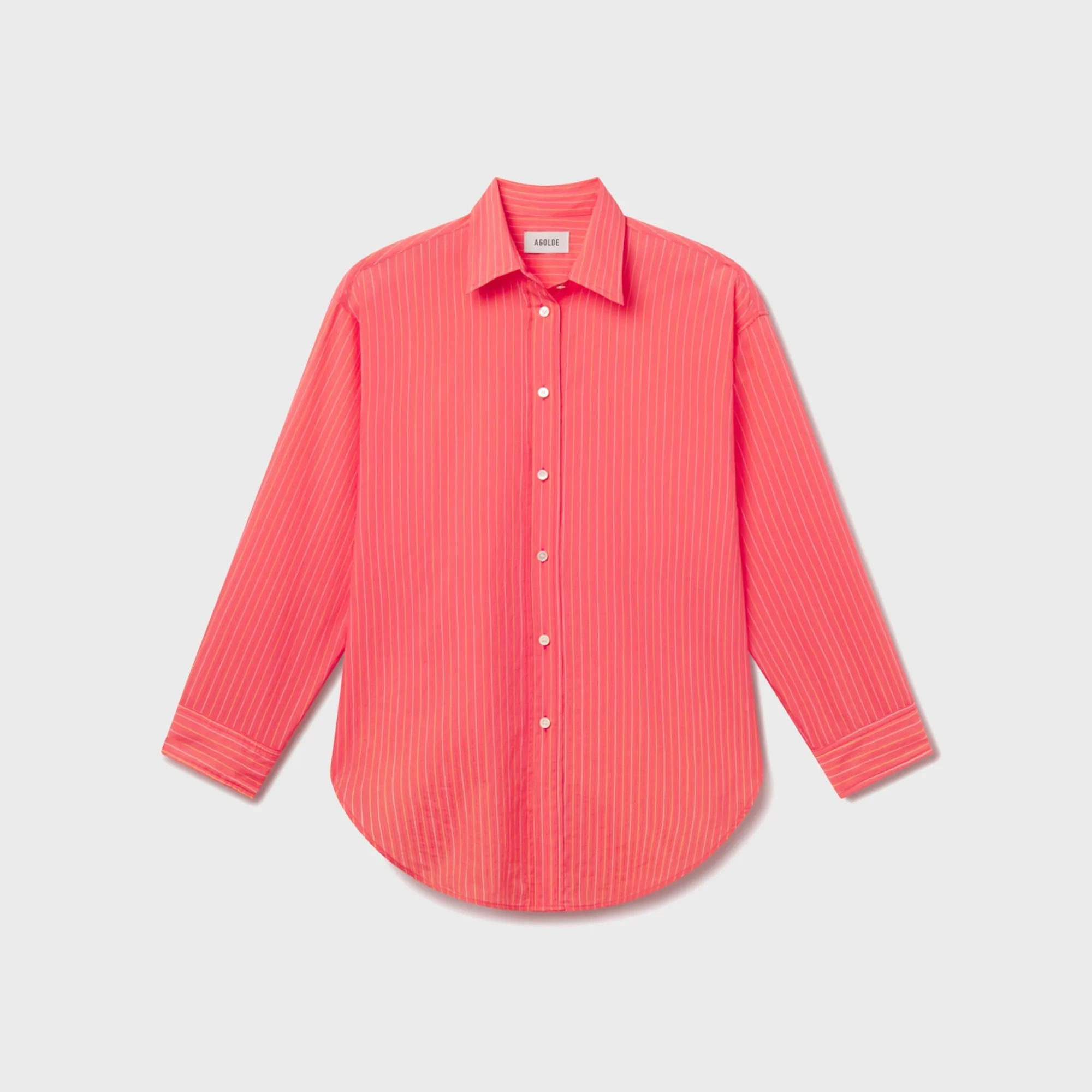 Agolde Sona Shirt - Fontana Stripe Candy sold by Kith