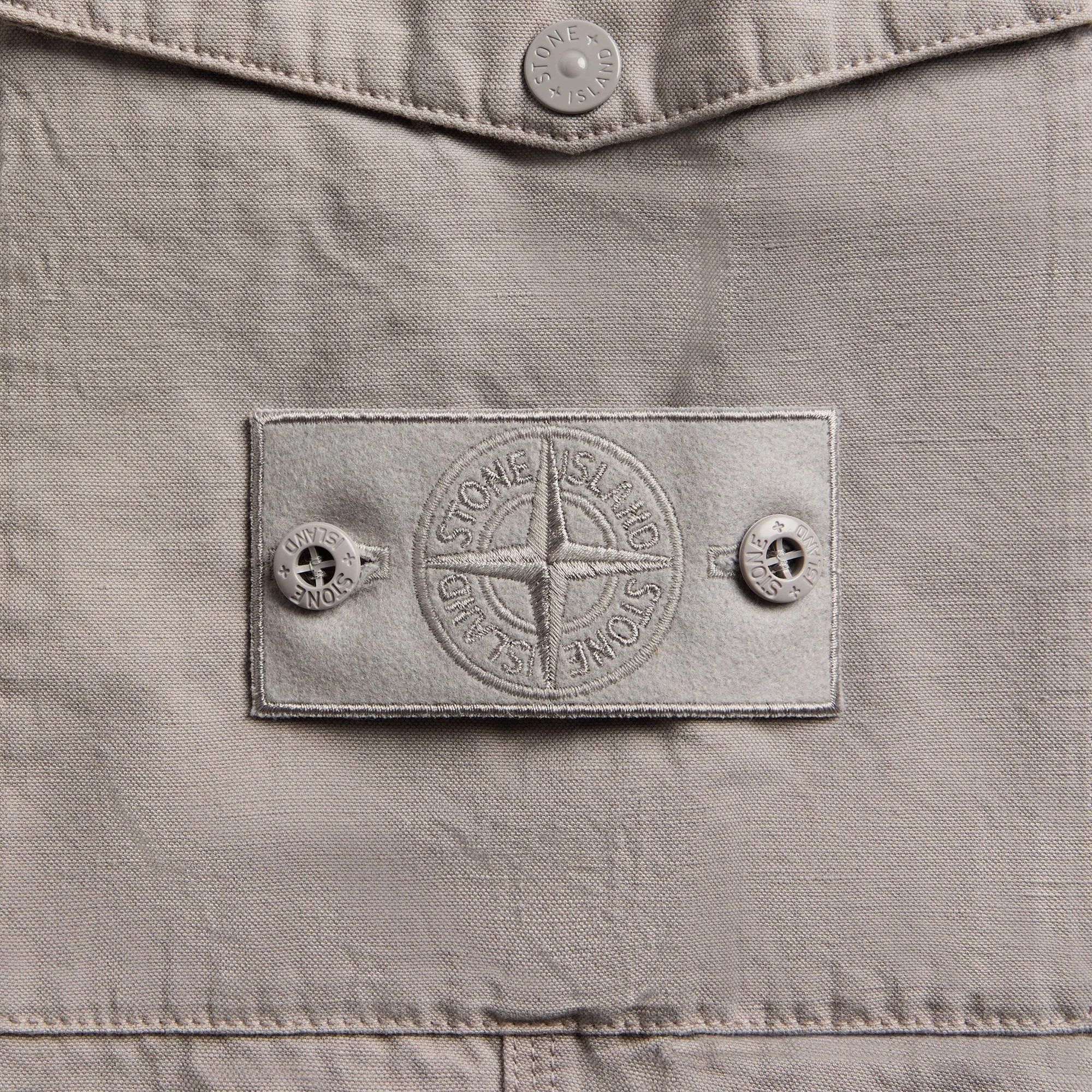 Stone Island Ghost Cotton-Linen Canvas Trouser - Dust Grey sold by Kith product image thumbnail 3