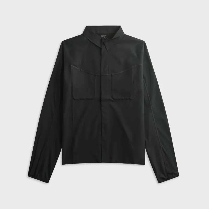 Satisfy PeaceShell™ River Shirt - Black made by Satisfy Running