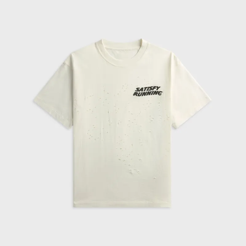 Satisfy MothTech™ Tee - Off-White made by Satisfy Running