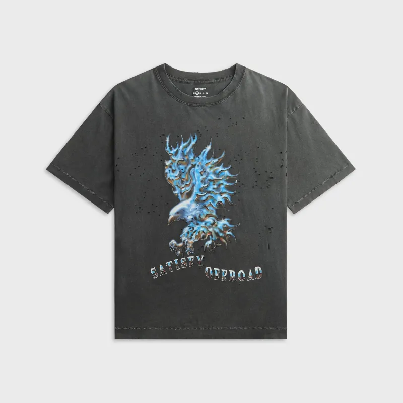 Satisfy MothTechâ„¢ Tee - Aged Black made by Satisfy Running