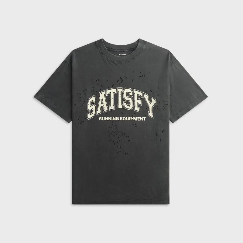 Satisfy MothTech™ Tee - Aged Black made by Satisfy Running