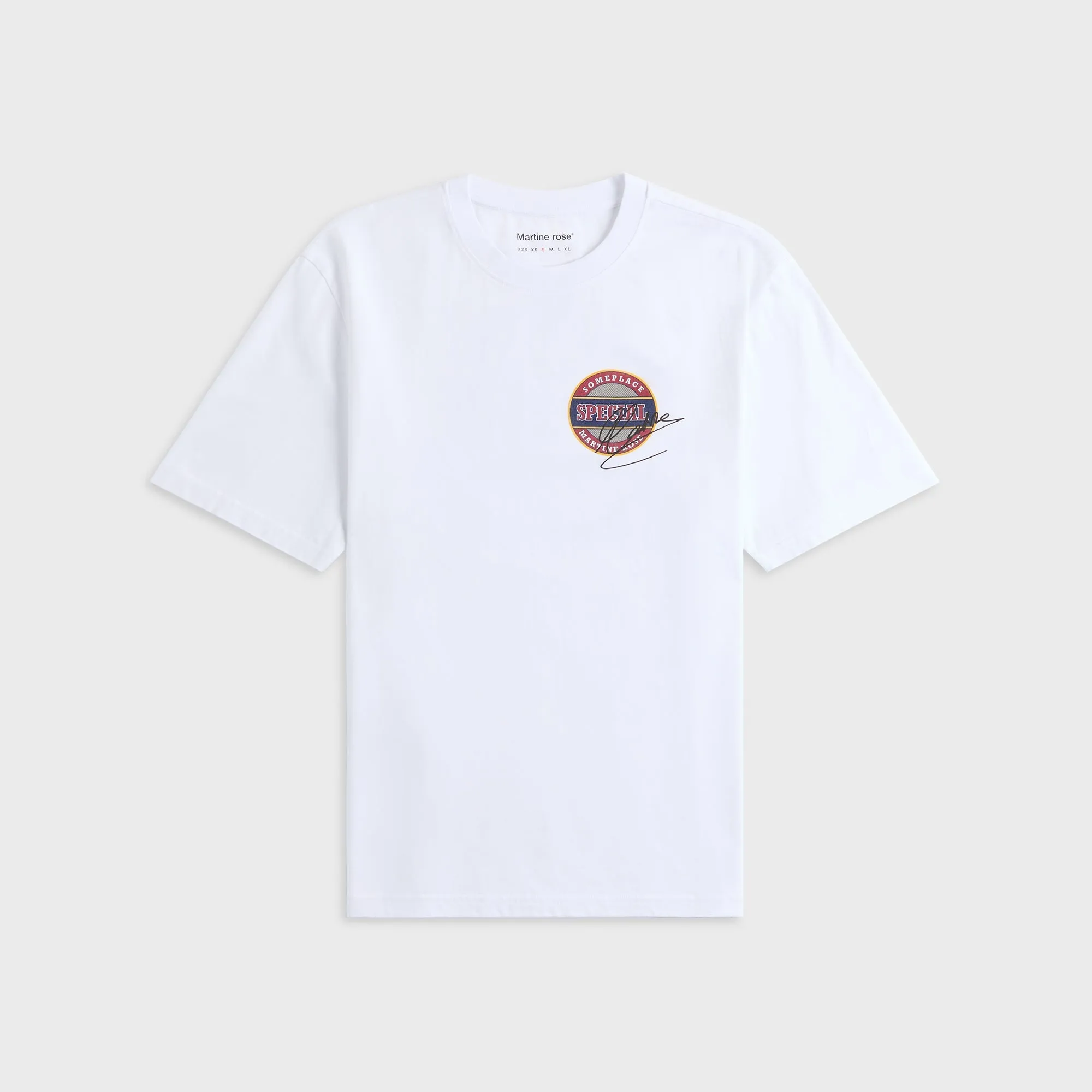 Martine Rose Classic Graphic Tee - White sold by Kith