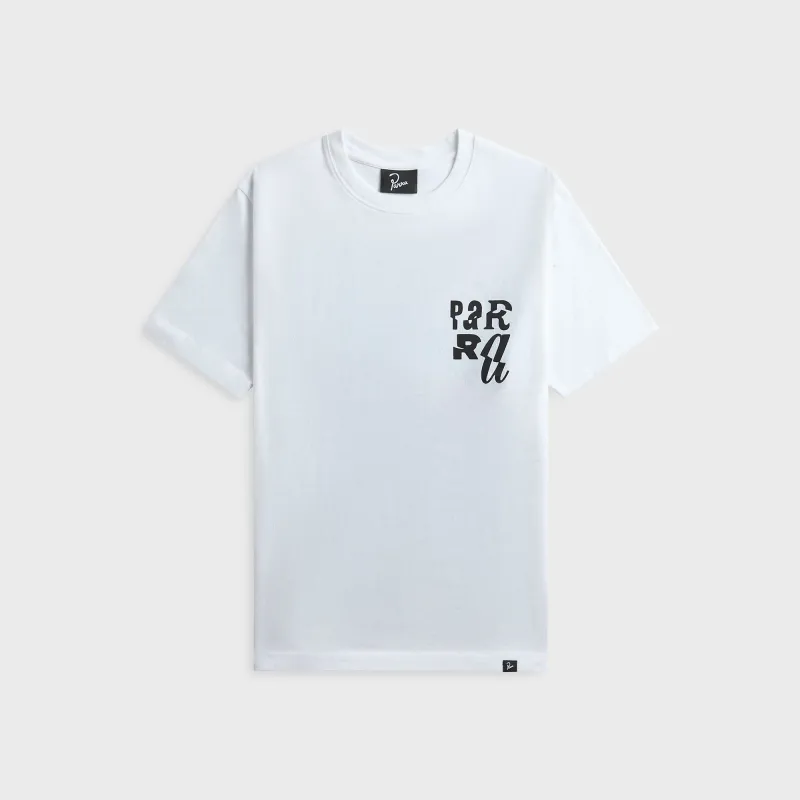 by Parra Why Are You Here Tee - White made by by Parra