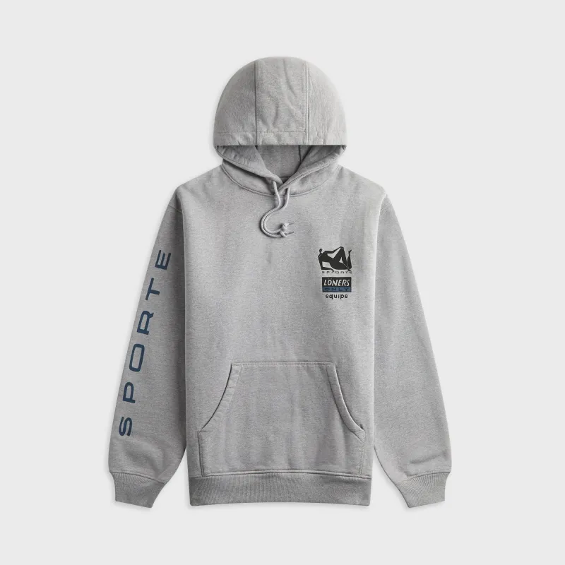 by Parra Sporte Hooded Sweatshirt - Heather Grey made by by Parra