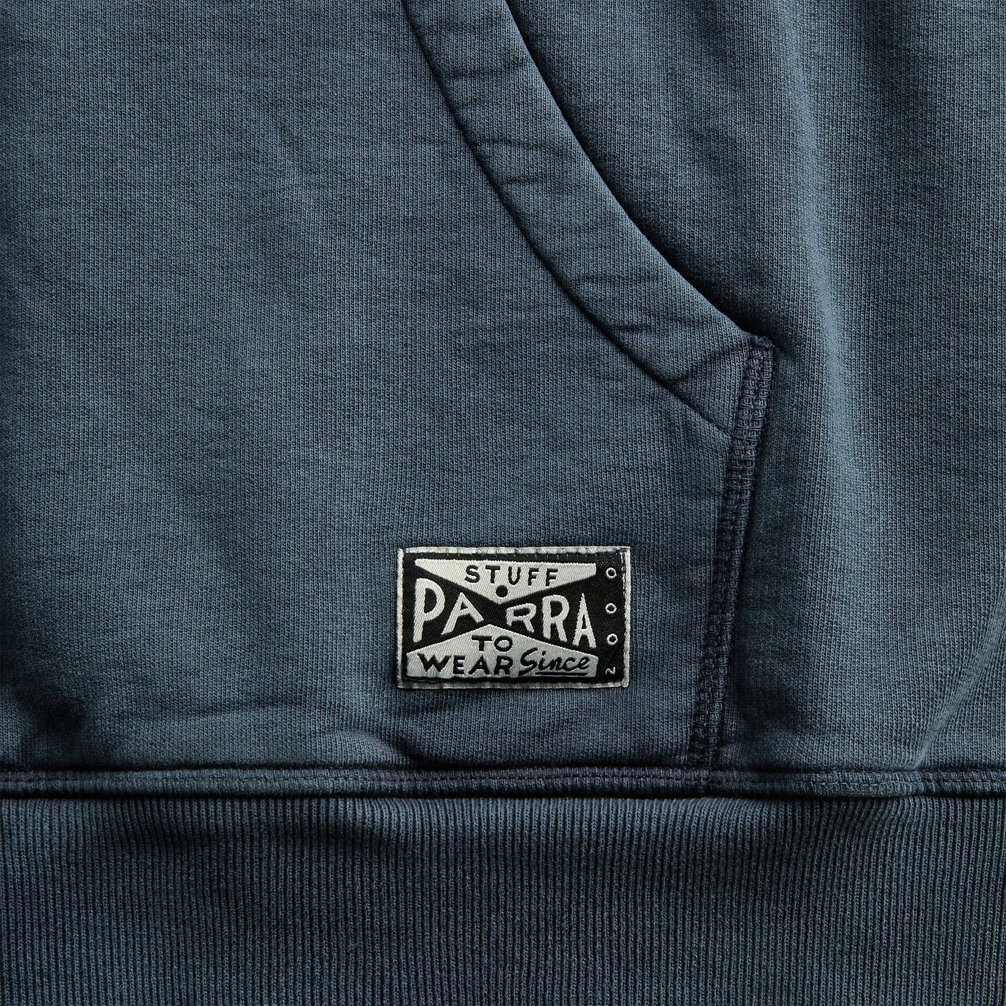 by Parra Not Fade Away Zip Hooded Sweatshirt - Washed Dark Grey sold by Kith product image thumbnail 3