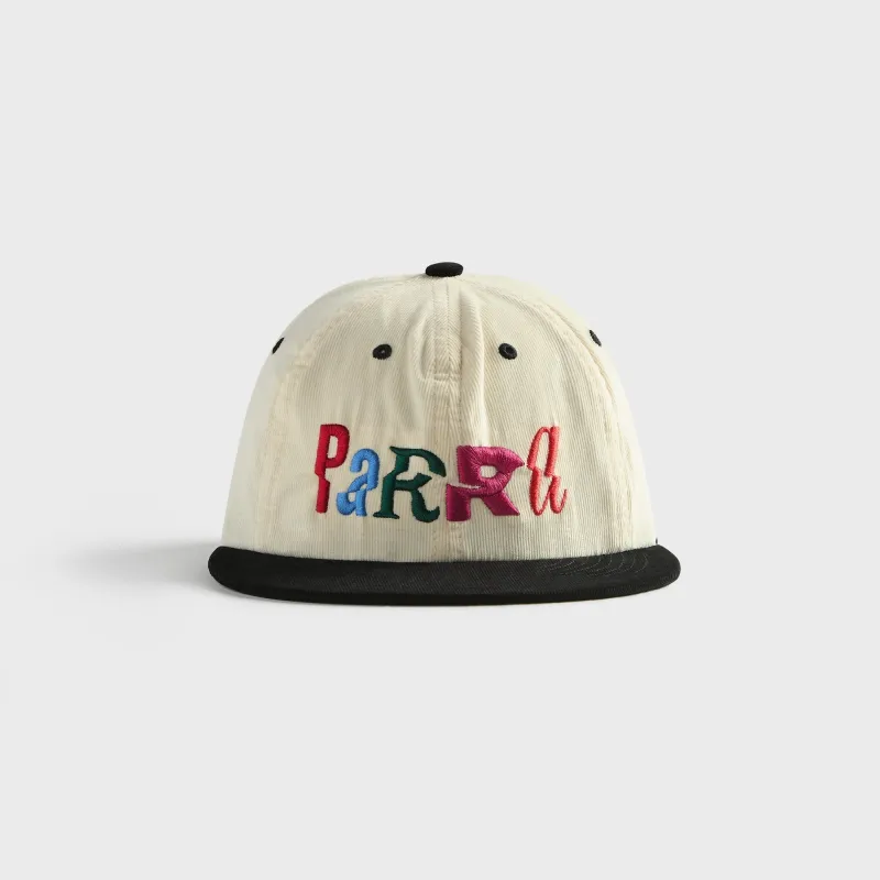 by Parra Error Logo 6 Panel Cap - Off White made by by Parra