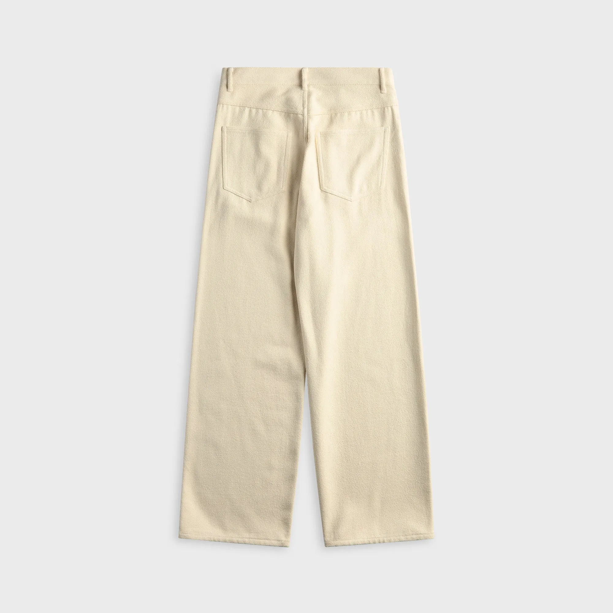 Auralee Silk Nep Denim 5P Wide Pant - Ivory / White sold by Kith product image thumbnail 2