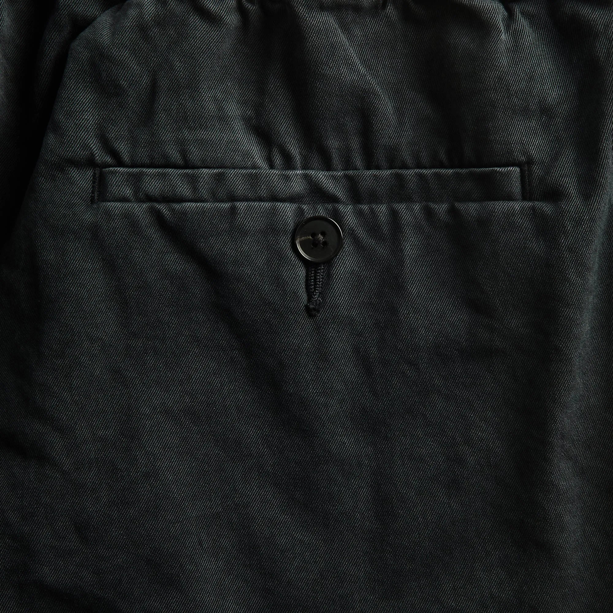 Auralee Garment-Dyed Finx Light Chino Short - Black sold by Kith product image thumbnail 3
