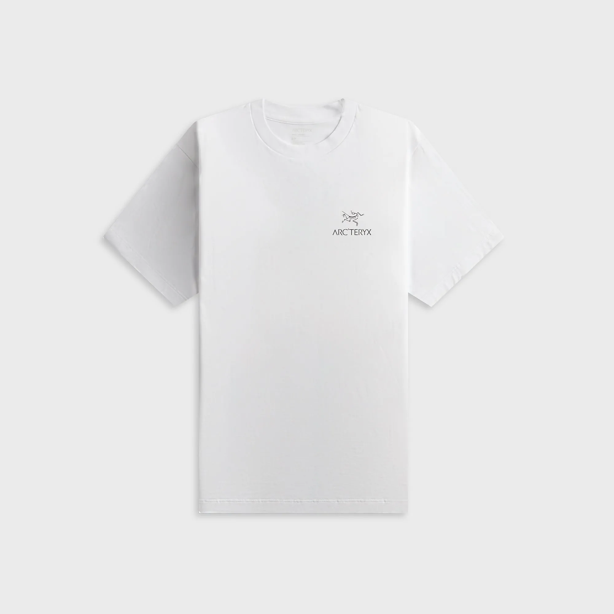 Arc'teryx Kragg SL Cotton Bird Word Short Sleeve Tee - White Light / Black sold by Kith
