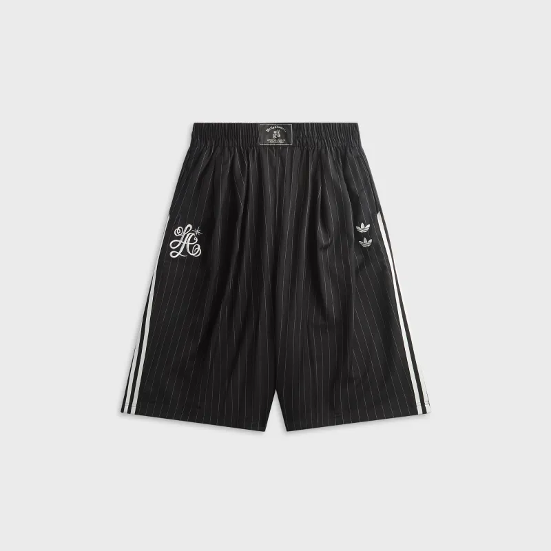 adidas x Willy Chavarria Pinstripe Long Short - Black made by Adidas