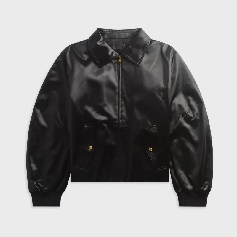 Willy Chavarria Opera Bomber Jacket - Black made by Willy Chavarria