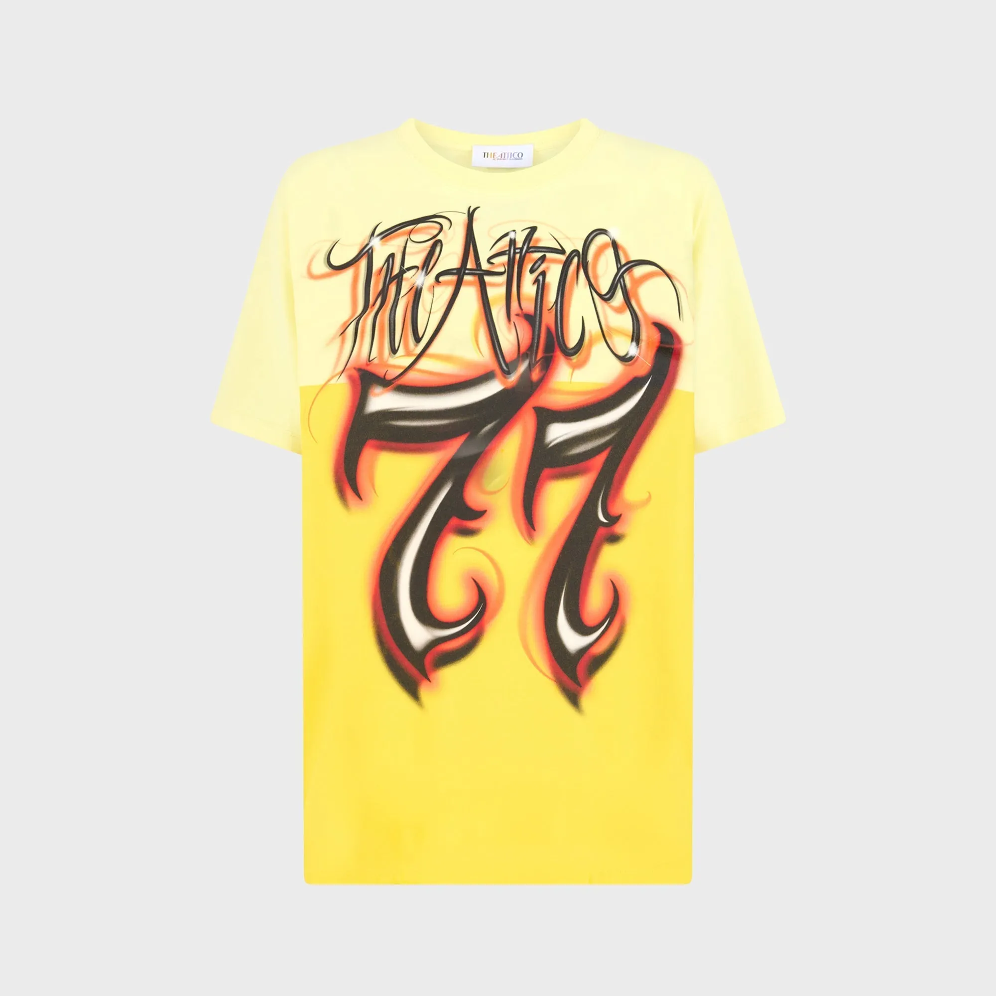 The Attico Graphity Tee - Yellow / Multi sold by Kith