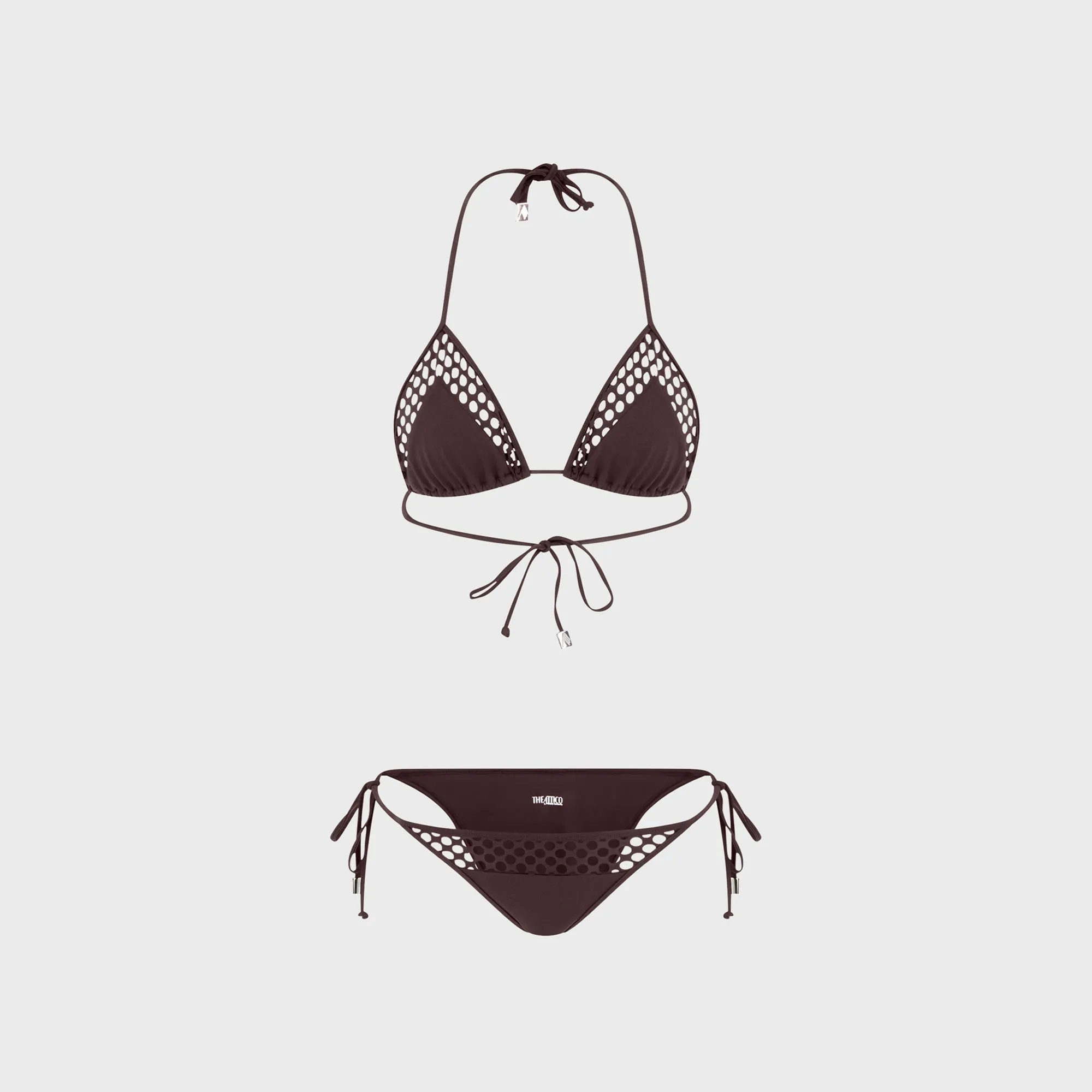 The Attico Bikini Set - Dark Brown sold by Kith