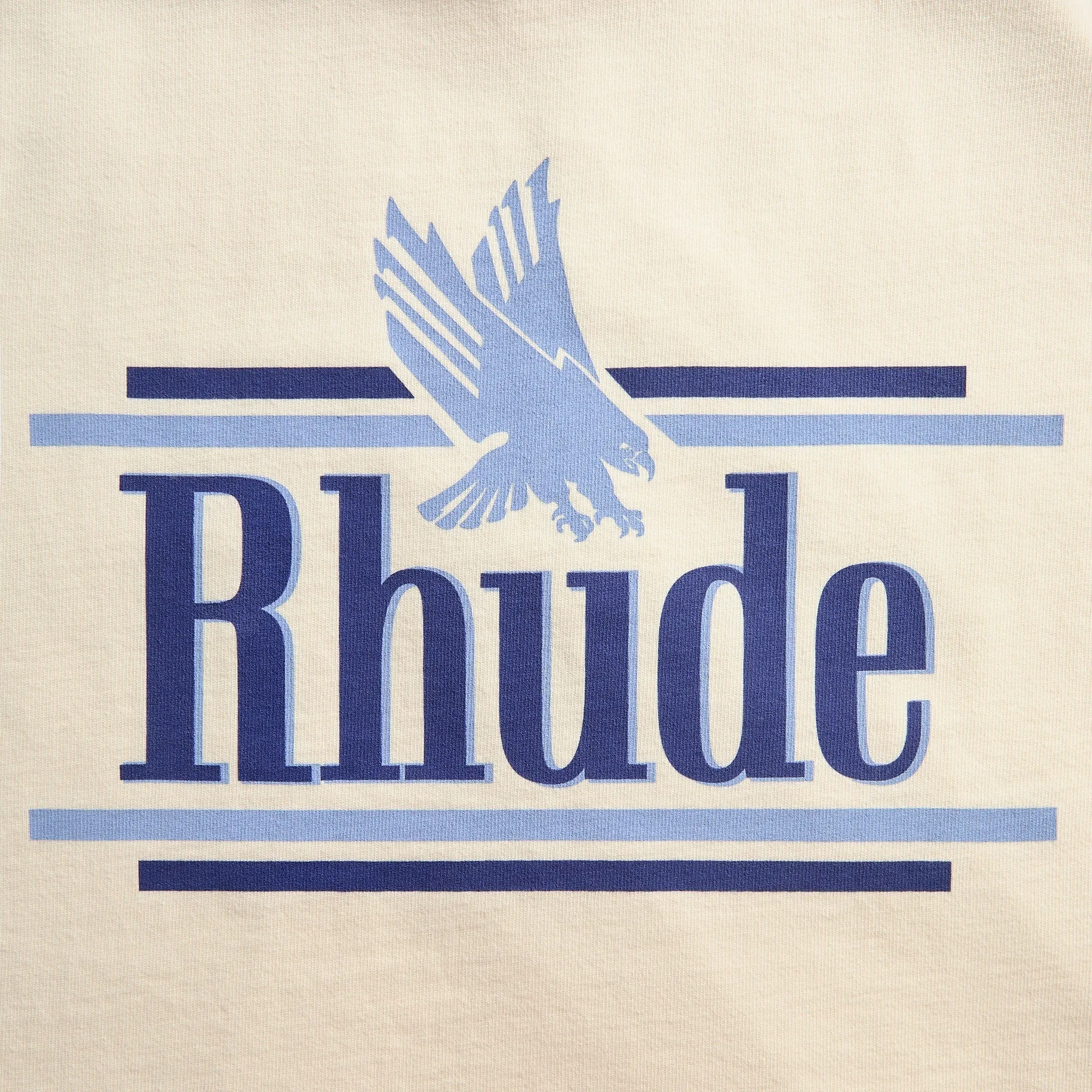 Rhude Rossa Tee - Vintage White / Blue sold by Kith product image thumbnail 3