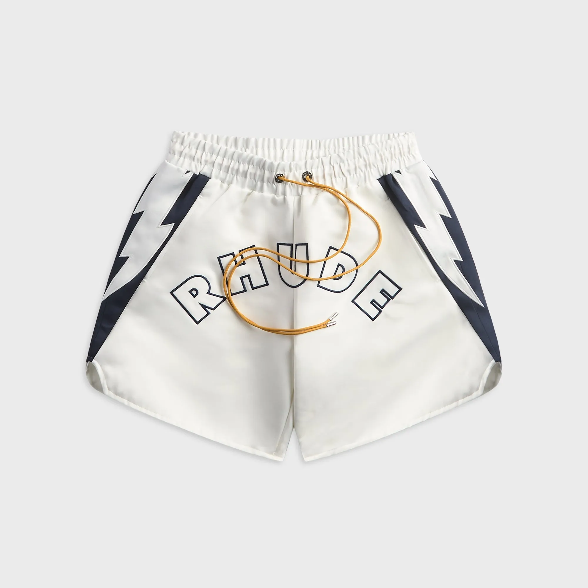 Rhude Logo Lightning Short - White / Navy sold by Kith