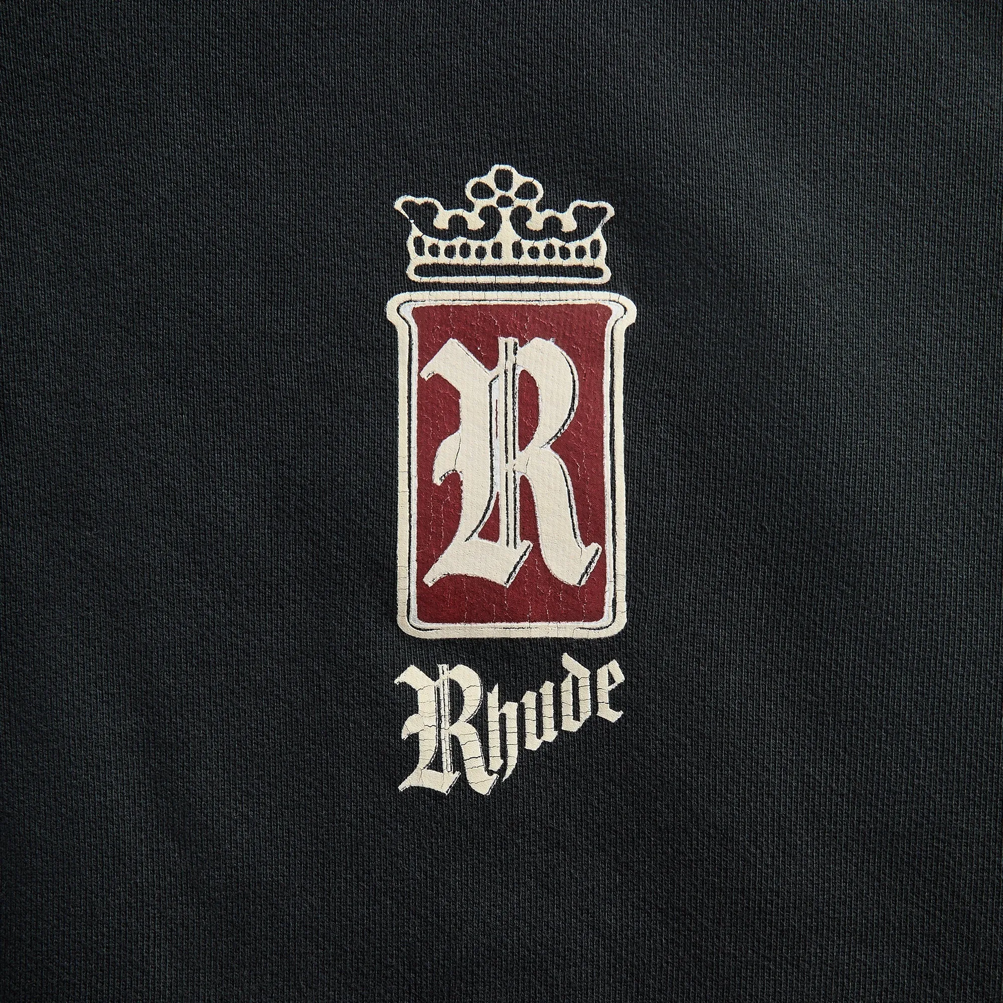 Rhude Fumar 91 Zip-Up Hoodie - Vintage Black / White / Red sold by Kith product image thumbnail 3