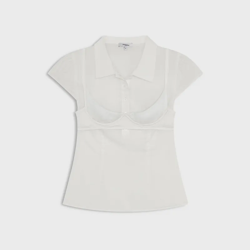 Miaou Hudson Top - White made by Miaou