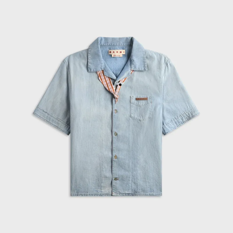 Marni Light Blue Chambray Shirt - Cloud made by Marni