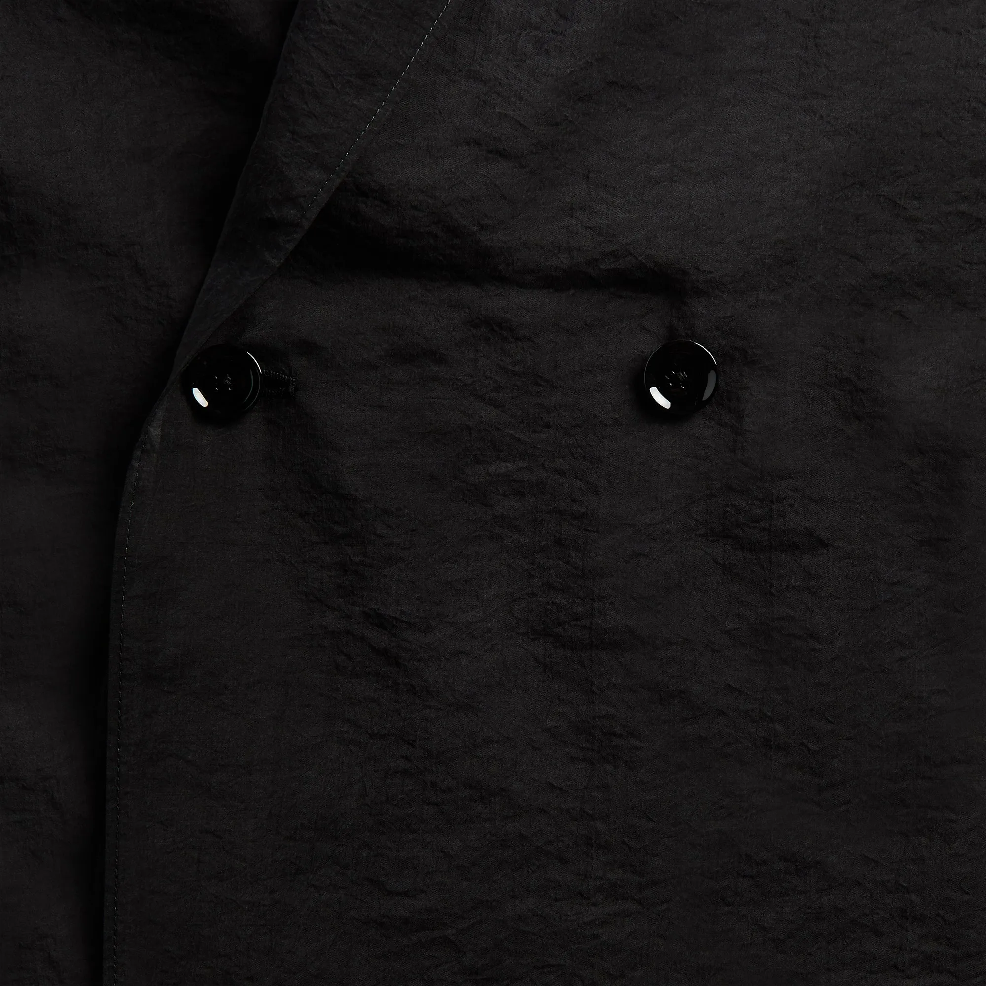 Lemaire Soft Tailoring Double Breasted Coat - Black sold by Kith product image thumbnail 3