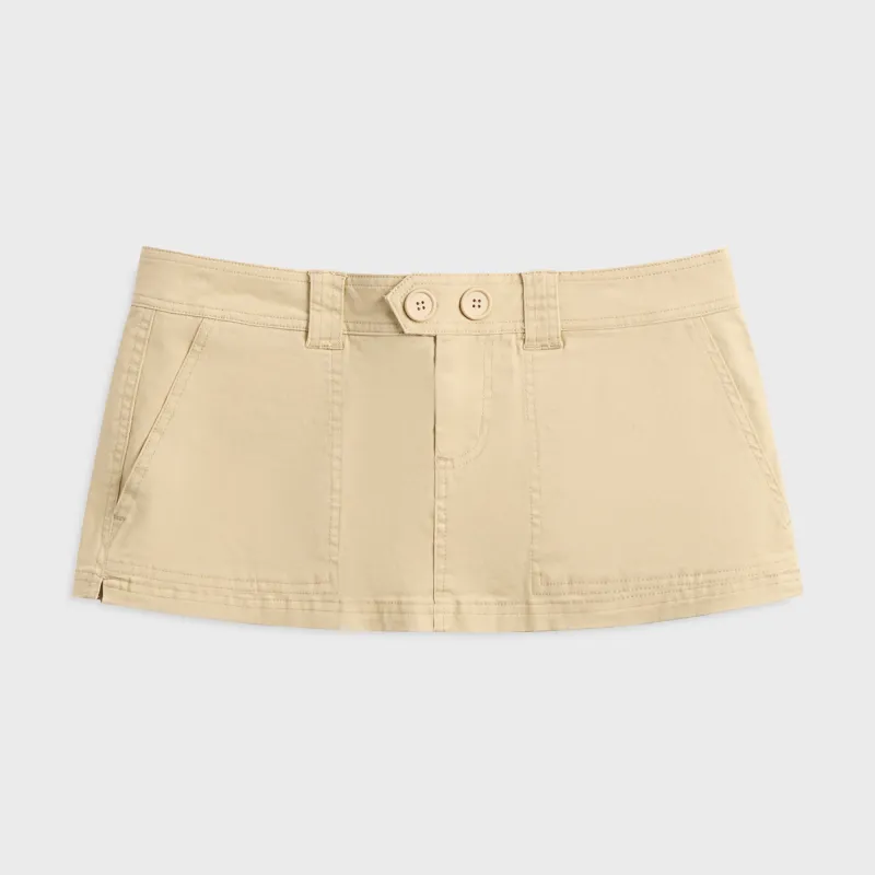 GUIZIO Ellie Mini Skort - Khaki made by Guizio