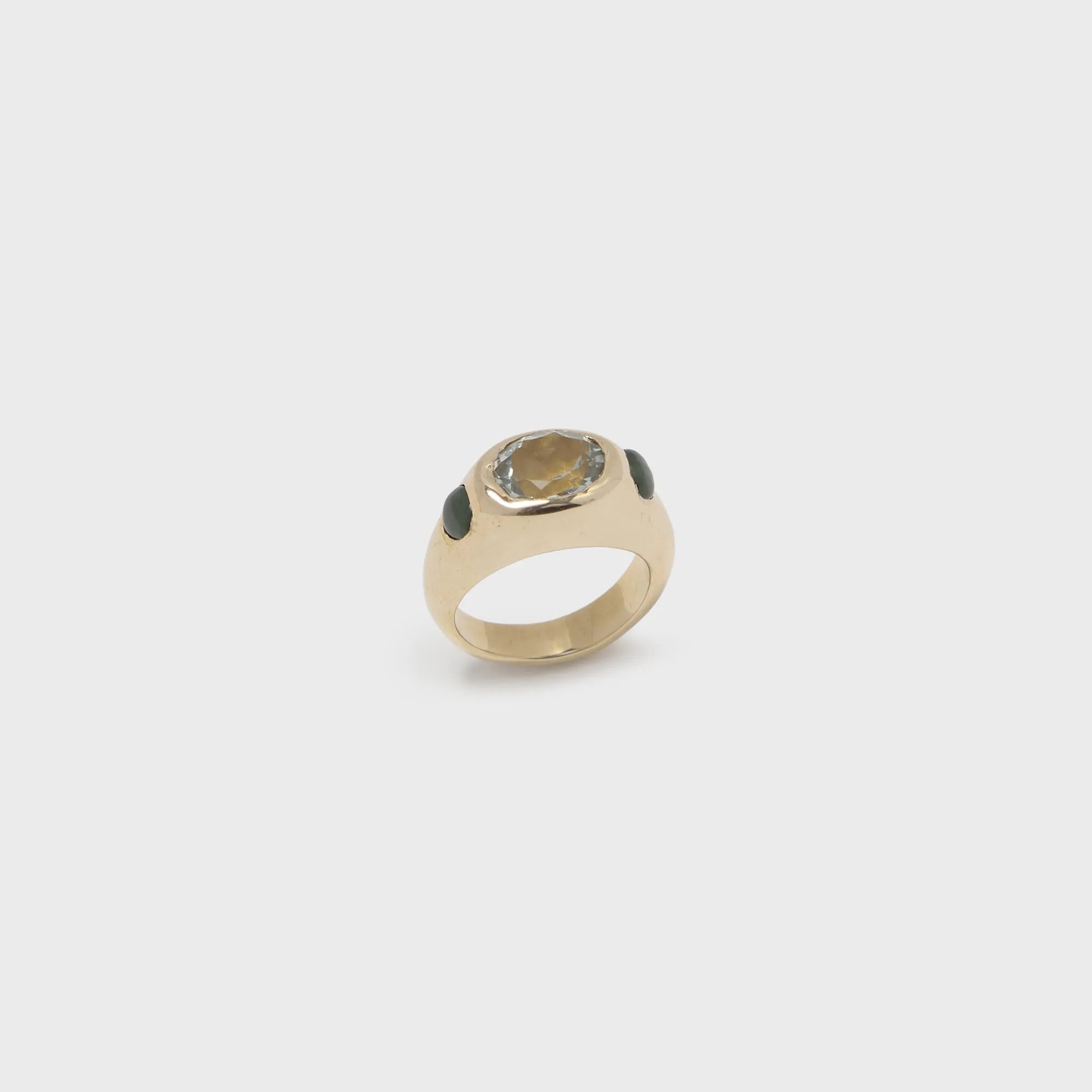 Faris Jelly Ring - Gold / Green Amethyst / Jade sold by Kith product image thumbnail 2