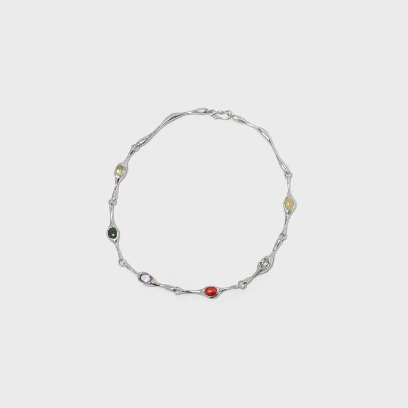 Faris Jelly Collar - Silver / Multi made by FARIS