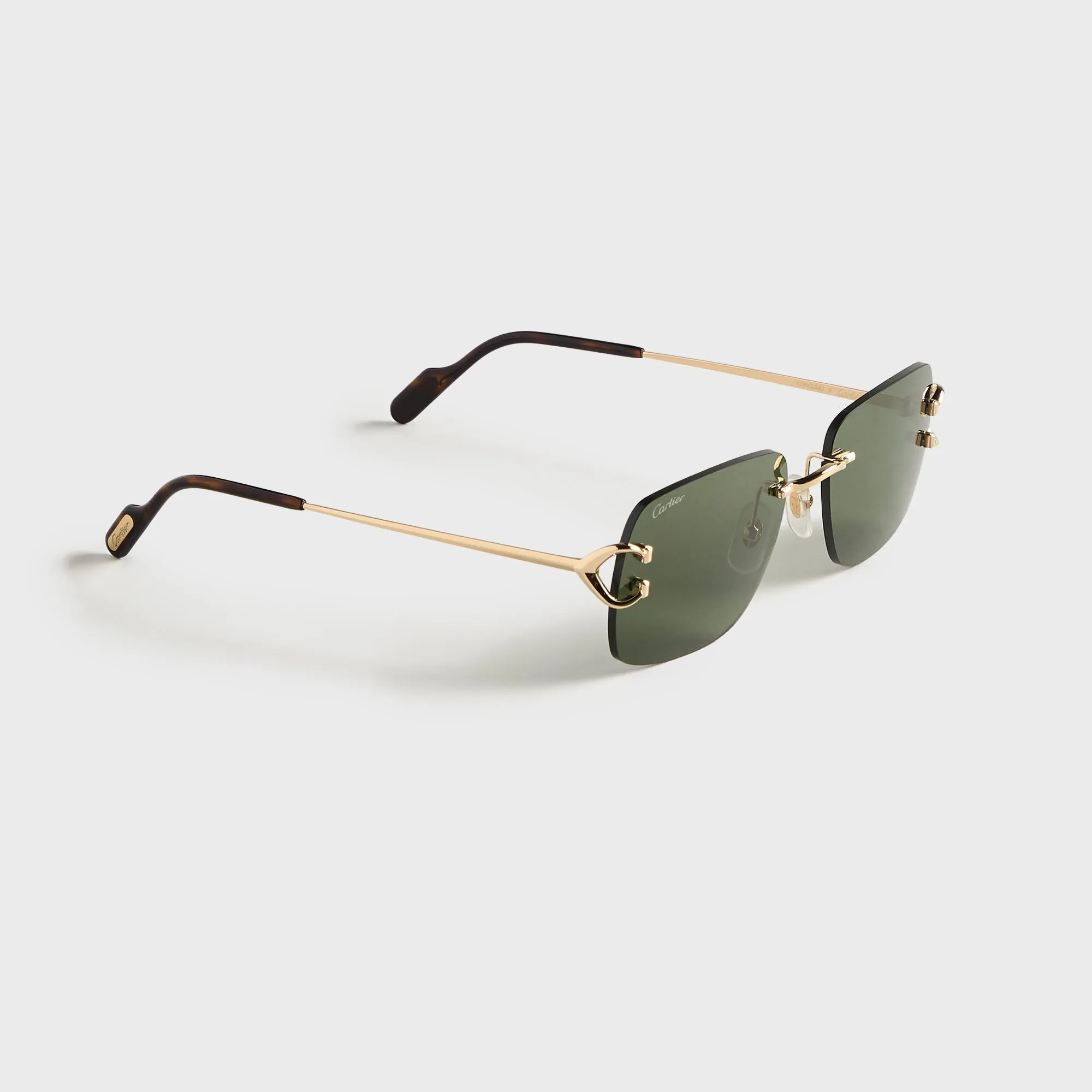 Cartier Piccadilly Man Metal Sunglasses - Gold / Green sold by Kith product image thumbnail 2