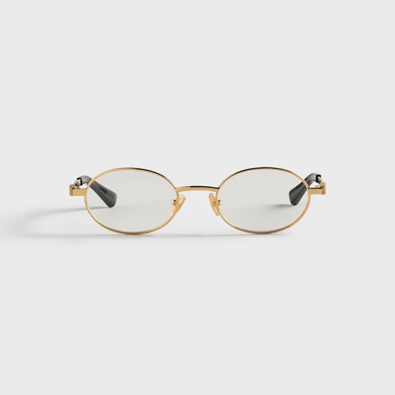 Bottega Veneta BV1470S Metal Sunglasses - Gold / Transparent made by Bottega Veneta