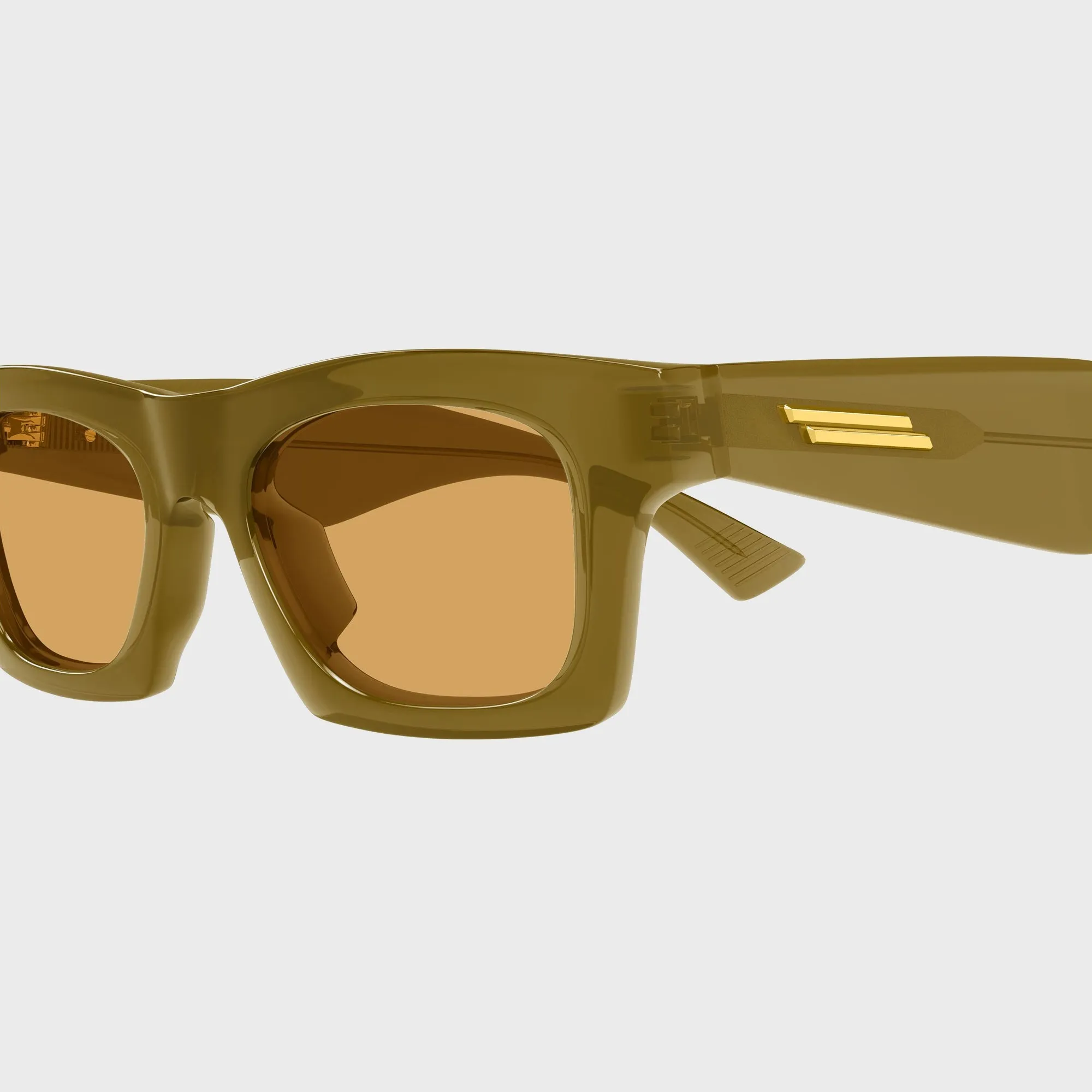 Bottega Veneta Acetate Square Sunglasses - Brown / Orange sold by Kith product image thumbnail 3