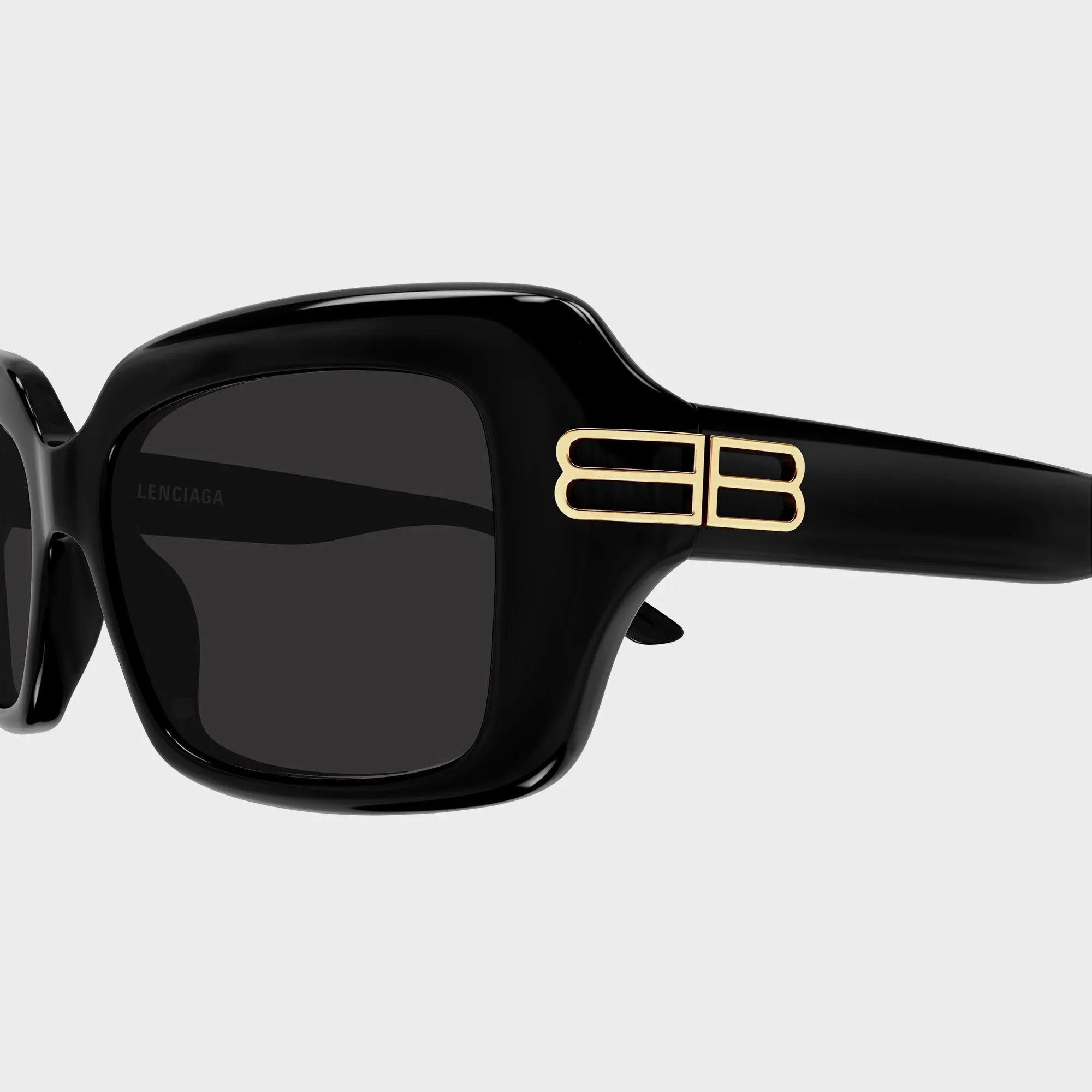 Balenciaga Full Rim Square Sunglasses - Black / Grey sold by Kith product image thumbnail 3