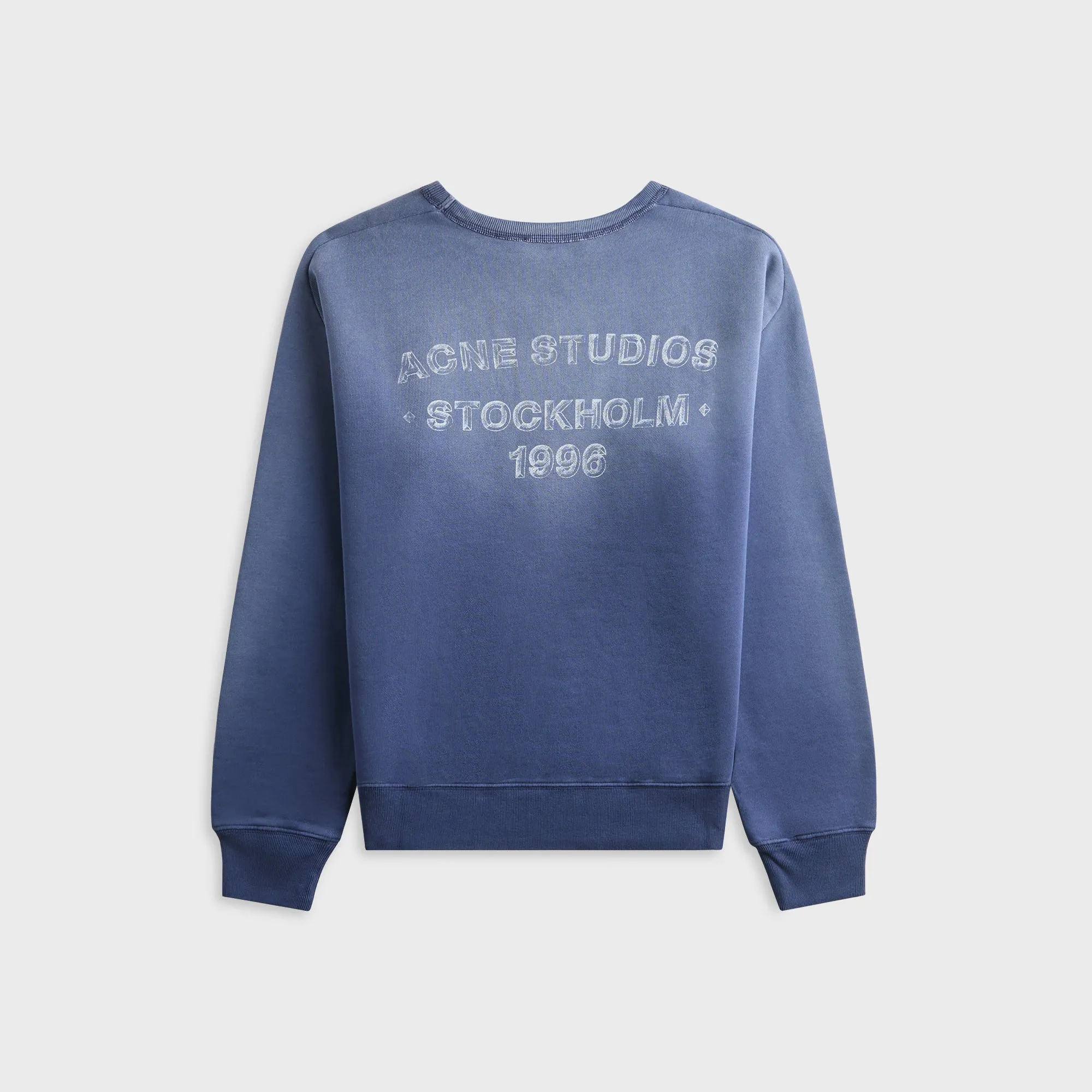 Acne Studios Sprayed Logo Sweatshirt - Navy sold by Kith product image thumbnail 2