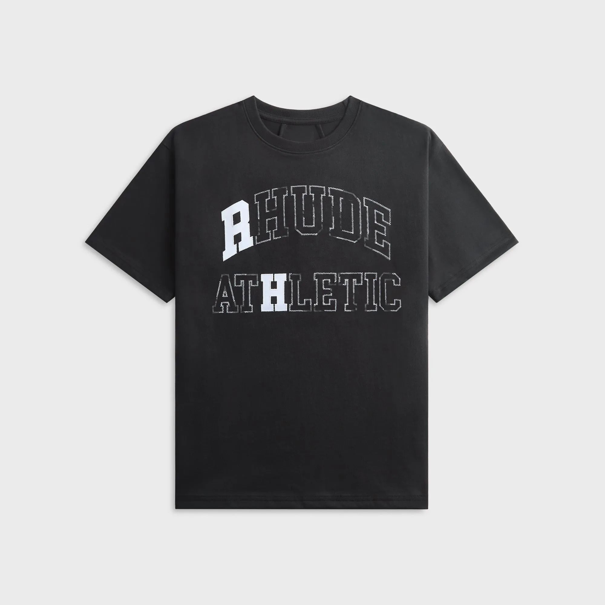 Rhude Athletic Tee - Vintage Black / White sold by Kith